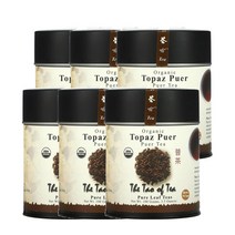 더타오오브티 푸얼 티 토파즈 푸얼 100g The Tao of Tea Puer Tea Topaz Puer, 6팩