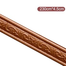플라스틱깔판 베란다 조립식 창고 바닥 3D 폼 벽 가장자리 스트립 스티커 자체 접착 방수 베이스 보드 코, 25 230cmx4.5cm