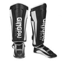 종아리보호대 카프슬리브 압박 다리 레그슬리브 높은 학년 4 색 권투 Ticken Shinguards 발목 패드 보호 가드 Mma 발 무에타이 타이어 장갑 싸우는 남자, 02 L, 02 AGW black