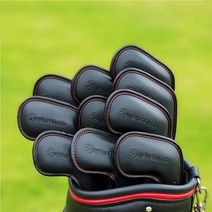 골프테일러메이드 자석형 아이언커버, 클래식형 블랙 10수 선물세트