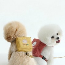 [카민프로젝트] 강아지 외출용품 큐브 하네스주문제작, 그레이/SM~M