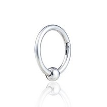 1Pc 티타늄 스틸 코 링 Nase Septum 피어싱 리프 체인 비즈 여성 남성 연골 바디 고딕 쥬얼리, G0061S