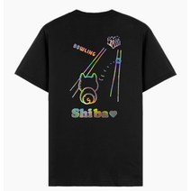 볼링크루 홀로그램 시바 볼링 티셔츠 bowling crew 단체 팀복 제작, 면 Cotton, 블랙, 2XL(110)