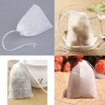 여과포 공조기 필터 100/200 Pcs 티백 문자열 teabag와 차 주입기 빈 향기로운 치유 인감 필터 종이 5x7CM, 02 5.5x7cm_01 100pcs