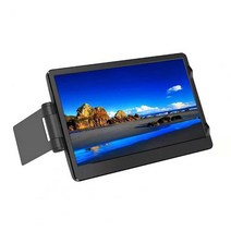 휴대용 모니터 노트북 보조 화면 휴대용 HD 게임 모니터 HDMI 호환 USB-C IPS 컴퓨터 터치 패널, 01 Black