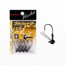 피나 브러쉬이지 지그헤드 훅 바늘 4개입