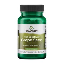 스완슨 그레이프 씨드 380mg 캡슐, 100개입, 1개