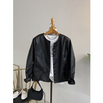 허니제이 / 코이드 넌카라 여유핏 레더 자켓(3color)