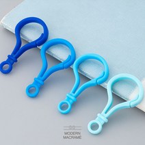 플라스틱 연결 고리 20컬러 열쇠 부자재 마스크줄 인형 만들기 재료 개 매듭팔찌, 핫핑크