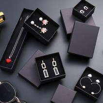 쥬얼리 포장 박스 선물 프로포즈 기념일 귀걸이 목걸이 반지 하드케이스, 눌러주세요, 상자 8.3cm X 8.3cm