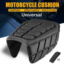 범용 오토바이 3D 에어 컴포트 젤 시트 쿠션 패드 커버 압력 완화, black