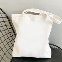 애니메이션 만화 체인톱 남자 토트 백 캔버스 숄더백 에코 힙합 쇼핑백 여성 하라주쿠 쇼퍼 여성용 가방, (30 센치메터 <최대 길이 <50 센치메터), [50] kongwhite