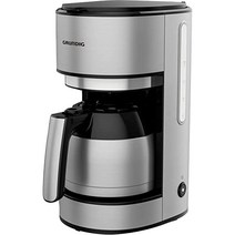 Besuche den GRUNDIG-Store 커피머신 가정용 GRUNDIG KM5620T 보온 용기와 강력한 1000와트 스테인리스 스틸 커피 머신