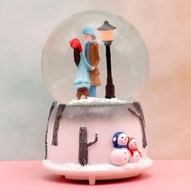 스노우볼 워터볼 유리돔 선물 장난감 졸업선물 크리스탈 눈덩이 오르골 웨딩 연인 선물 눈송이 빛나는 조각 스노우 볼 장식품 거실 홈 장식, 서 있는