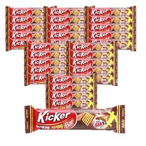 크라운제과 키커바 30g x 30개 기분전환 웨하스 초코바 초콜릿, 1개