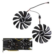 5700XT ASRock Radeon RX 5700 XT 95mm FDC10U12S9C 4 핀 12V 0.45A VGA 팬 그래픽 카드 냉각을위한 조용한, 한개옵션0