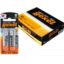 벡셀건전지2P AA AAA 1통2x20카드40알 손가락건전지 리모콘건전지