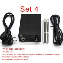 (에서 선박 us) STC 납땜 인두 스테이션 전기 솔더링 T12-956 T12-P9 도구, 15.SET4 - CN Power plug