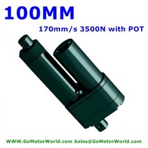 엑츄에이터 액추에이터 전동실린더 전위차계 위치 피드백 선형 액추에이터 100mm 스트베스트 170 mm s 속도 12V 24V 3500N 770LBS 부하 LAT5P, 10MM S 2500N