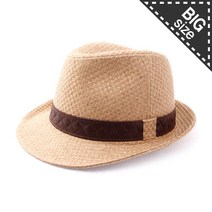 스내플 빅사이즈 큐브 밀짚 중절모 페도라