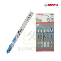 BOSCH 보쉬 철재용 직쏘날 T118A 5PCS 직소기날 메탈 메쉬 바이메탈 고속도강