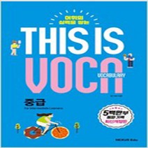 N-참고서 [참고서 전문] This Is Vocabulary 중급 (isbn 9791161652054)