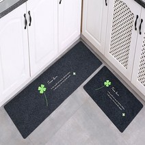 모던하우스 부엌 주방 씽크대 싱크대 발매트 주방러그 욕실 매트 발판 세트, 트리브라운(40*120+40*60)