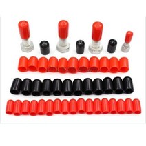 역풍방지기 후드캡 배관용품100 개 8590929510105111151212513135 23mm 내경 PVC 볼트 케이블 파이프 슬립, 02 Black_06 10.5mm