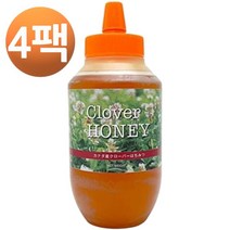 나마하치미츠몬텐 카노 꿀벌 캐나다산 클로바 꿀 1kg, 4팩