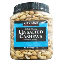 커클랜드 무염 캐슈넛 대용량 Kirkland Signature Whole Fancy Unsalted Cashews 1.13kg, 1개, 1개