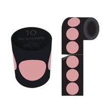 34mm 도트라벨 인덱스 데코 분류 표기 원형 롤 라벨 30가지 색상, 10.베이비 핑크
