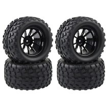 130MM 1/10 RC 몬스터 트럭 버기 타이어 휠 폼 인서트 12mm 헥스 트랙사스 아르마 레드캣 HSP HPI 타미야 교쇼