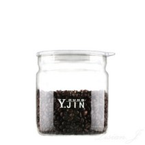원두 보관용기 W 800ML 유리밀폐용기 커피보관용기 커피밀폐용기, 1개