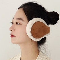 이코마켓 국산 간편접이식 탄탄한 겨울 스웨이드 남녀공용 방한 털귀마개