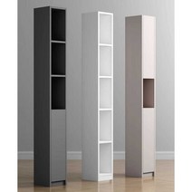 베란다수납장 세탁실틈새수납 키큰선반장 창고장 다용도실장 보조주방수납, 카키그레이-20 (문 없음)