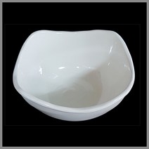 대명멜라민 미색 - 멜라민 웰빙 사각볼 (국내생산 멜라민 흰그릇 하얀그릇 업소용그릇), (WB-9SB), 9볼