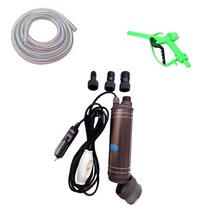 급유기 펌프소형 휴대용 워터 펌프 DC 잠수정 전기 40L/min12V/24V 디젤 연료 배달 알루미늄 합금 쉘용, 08 3-piece set_01 24v