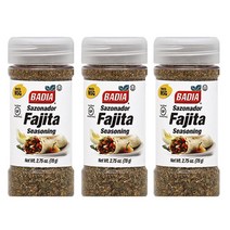 바디아 파히타 시즈닝 글루텐 프리, 78g, 3개