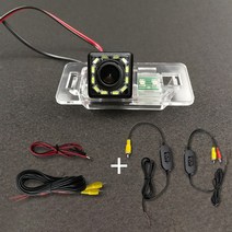 어라운드뷰 car ccd 4 led 야간 투시경 bmw 3 시리즈 주차 지원 315 318 320 323 325 e39 e53 x3 x5 x6 후방 카메라, 12LED 무선