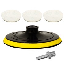 자동차 차량용 광택기 연마기 연마 패드 스폰지 드릴 어댑터 모직 폼 버핑 패드 모직 왁싱 패드 연마 기계 전동 공구 세트, 협력사, 5개 6인치