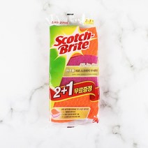 [3M] 올인원 제로스크래치 아크릴 수세미 2+1입 3개, 3매, 1개