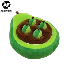 Xuanyunxi버섯 뽑기 애완동물 재미 이빨 가는 장난감1+1, 아보카도 땅 (35*30cm)