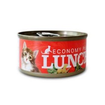 정품 고양이 간식 이코노미 런치플러스 참치&게살캔 80g, 1개, 건강한맛