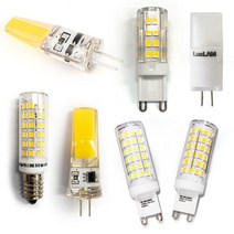 엘이디 led jc 핀램프 g4 핀led GU5.3 핀전구 G9 할로겐 E14 E17 미니전구 미니램프 12V 220V 전구 주광 주백, 02.룩스램 핀램프 G4 12V 3.5W, 전구색 (따듯한 주황색)