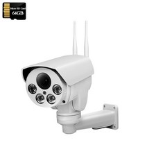 열화상카메라 적외선카메라 적외선 무선 보안 IP 와이파이 PTZ 자동 줌 SD 카드 사람 감지 IR Sonyimx335 HD 3G 4G SIM, 없음, 35.5MP-4G(B)-64GB - 미국 플러그-배 줌