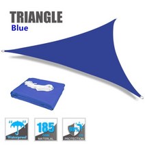 2/3/3.6/5M Triangle Sun Shade Sail Canopy for 98%UV Block Sun Shelter For Outdoor Facility&Activ, CHINA, 2X2X2M, BLUE