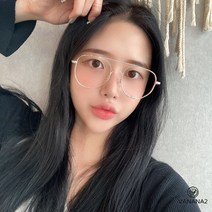 스타일자키 가벼운 복고풍 투브릿지 안경