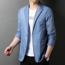 희우스타일 남성 여름 얇은 캐주얼 아이스 자켓 W19
