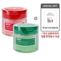 [메디필 정품] 레드 락토 콜라겐 더블 타이트 패드   피토 시카놀 카밍 패드   메디필 넥크림 샘플(2매) [모공 각질 케어 2종 세트]