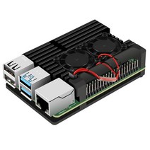 라스베리파이 Rasberry PI 코딩 미니PC 라즈베리파이 4 알루미늄 케이스 듀얼 쿨, 01 번들 1